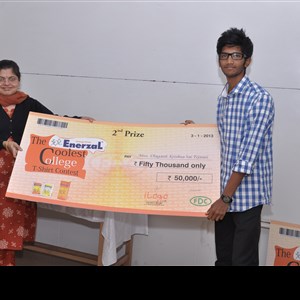 Enerzal Coolest College T-Shirt Winner - Krish